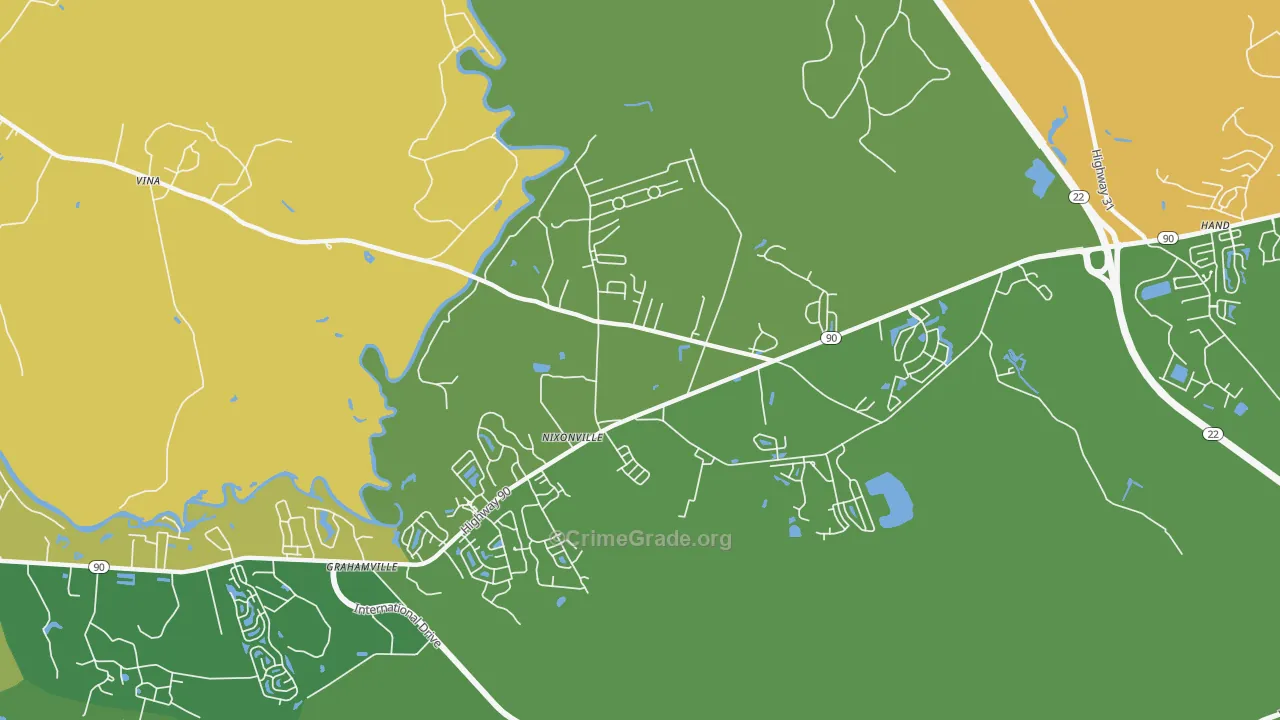 Nixonville, SC Map of Vandalism Rates