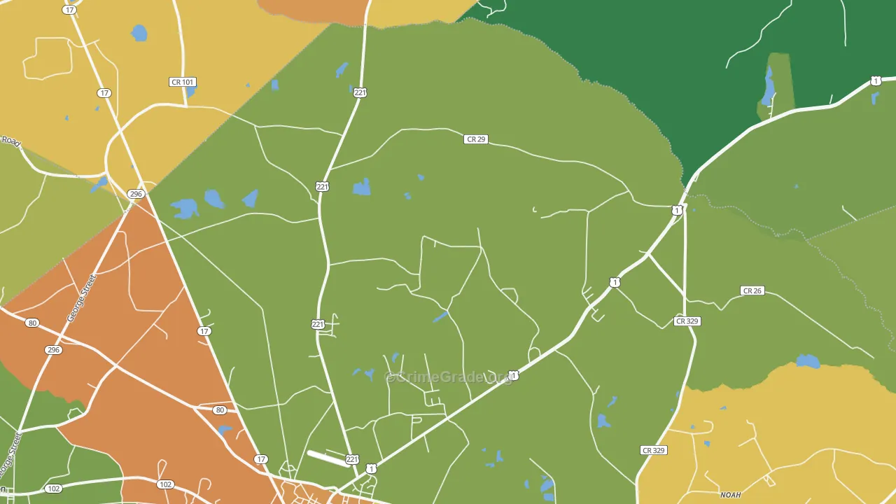 Noah, GA Map of Vandalism Rates