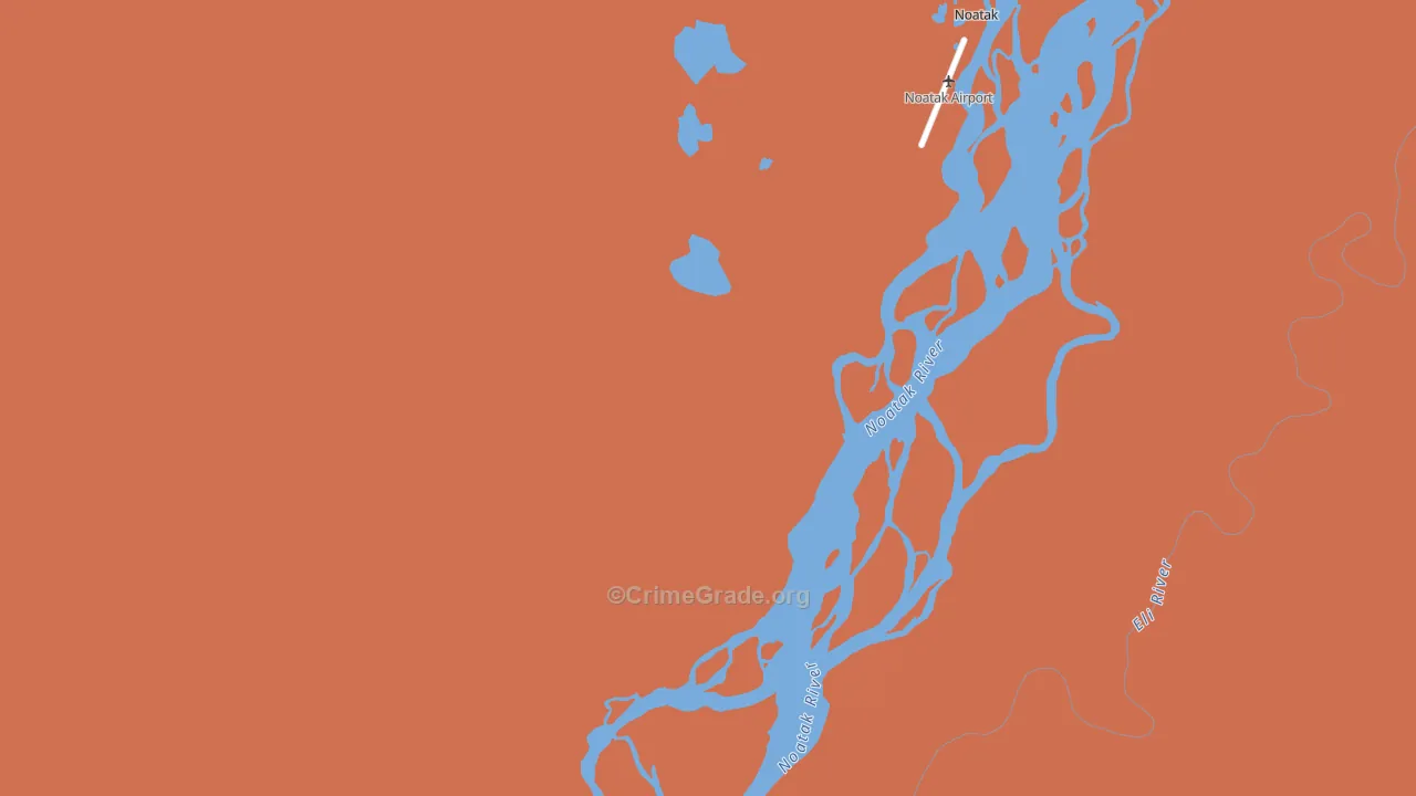 Noatak, AK Map of Vandalism Rates