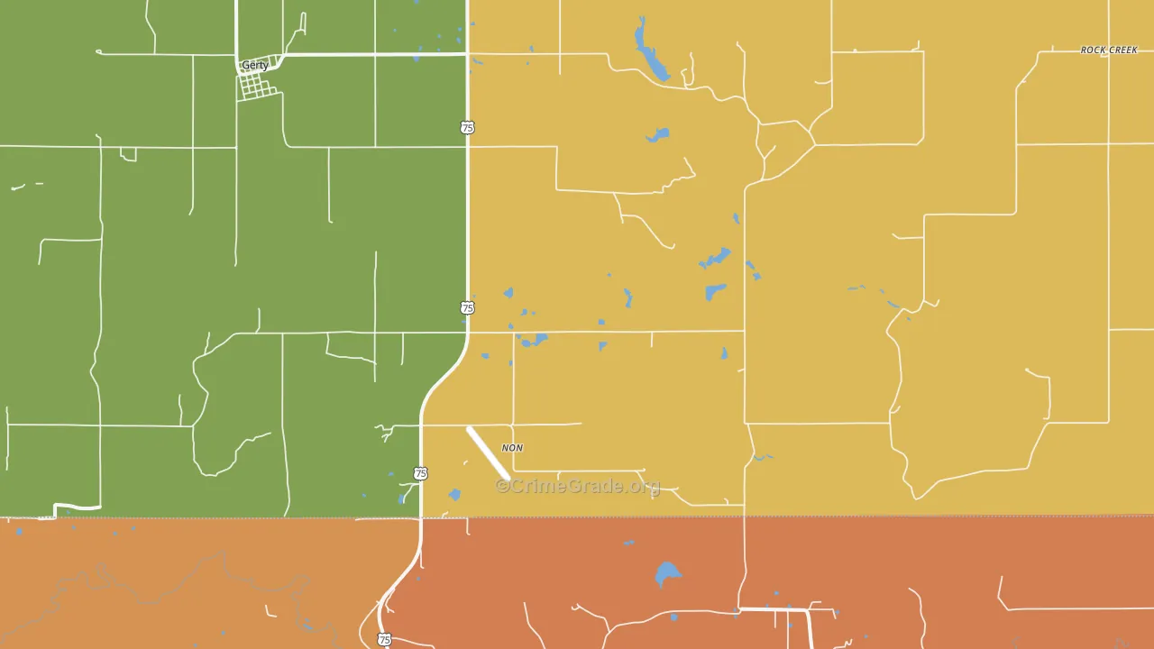 Non, OK Map of Vandalism Rates