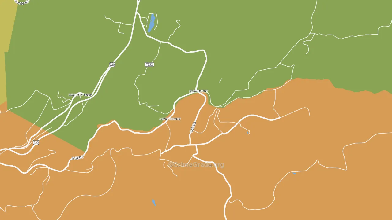 Nordmont, PA Map of Vandalism Rates