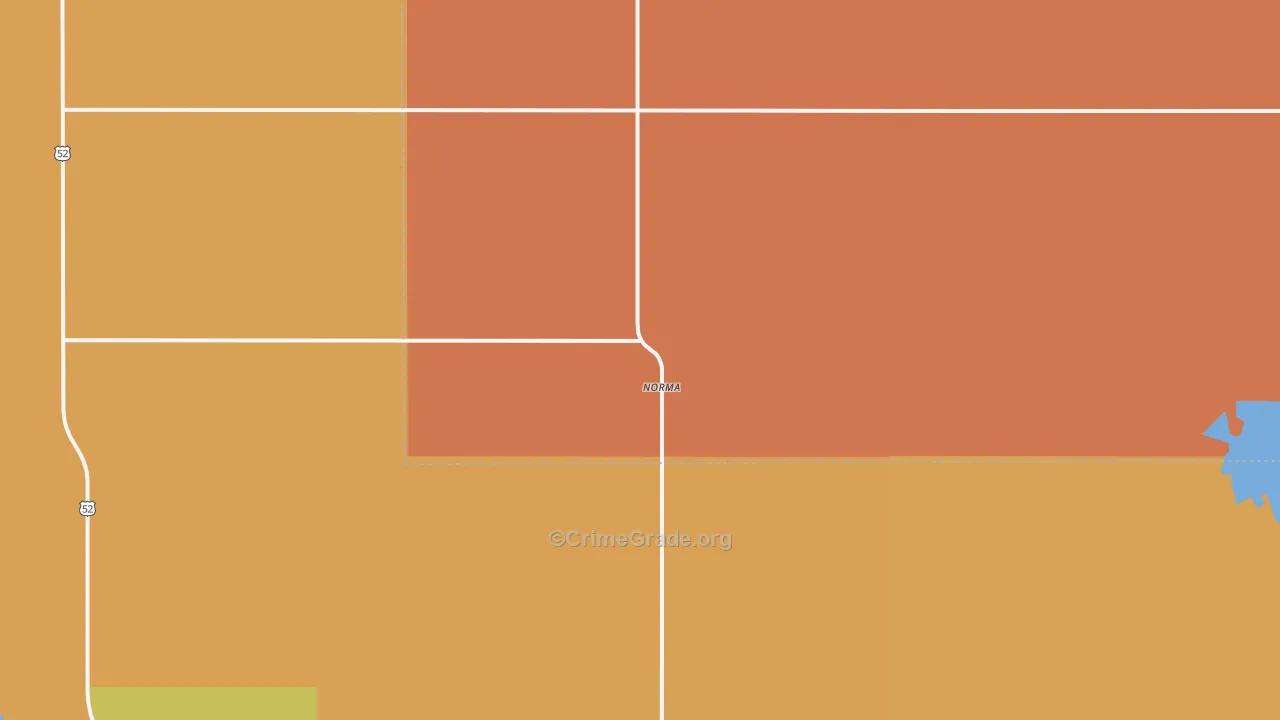 Norma, ND Map of Vandalism Rates