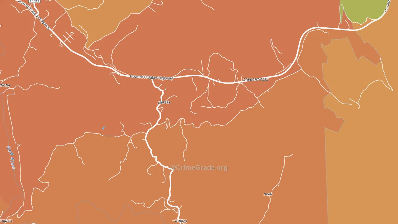 Norma, TN Map of Vandalism Rates