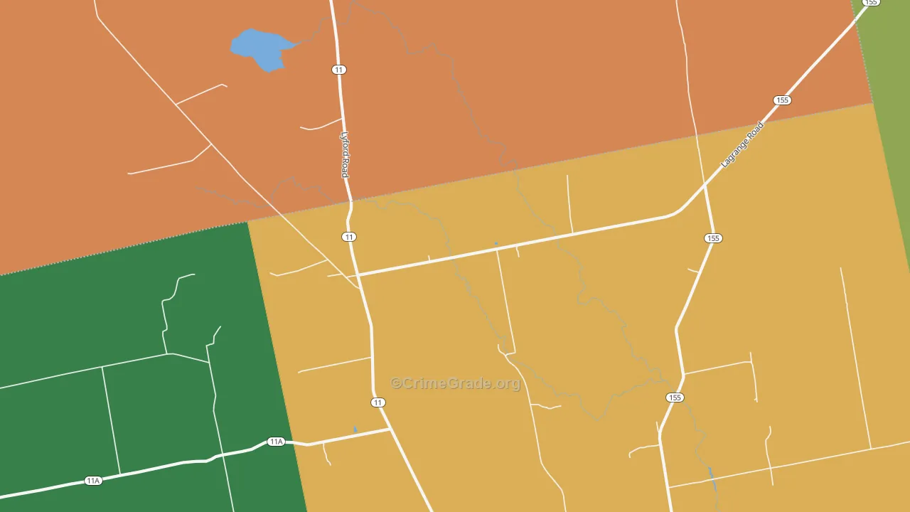 North Bradford, ME Map of Vandalism Rates