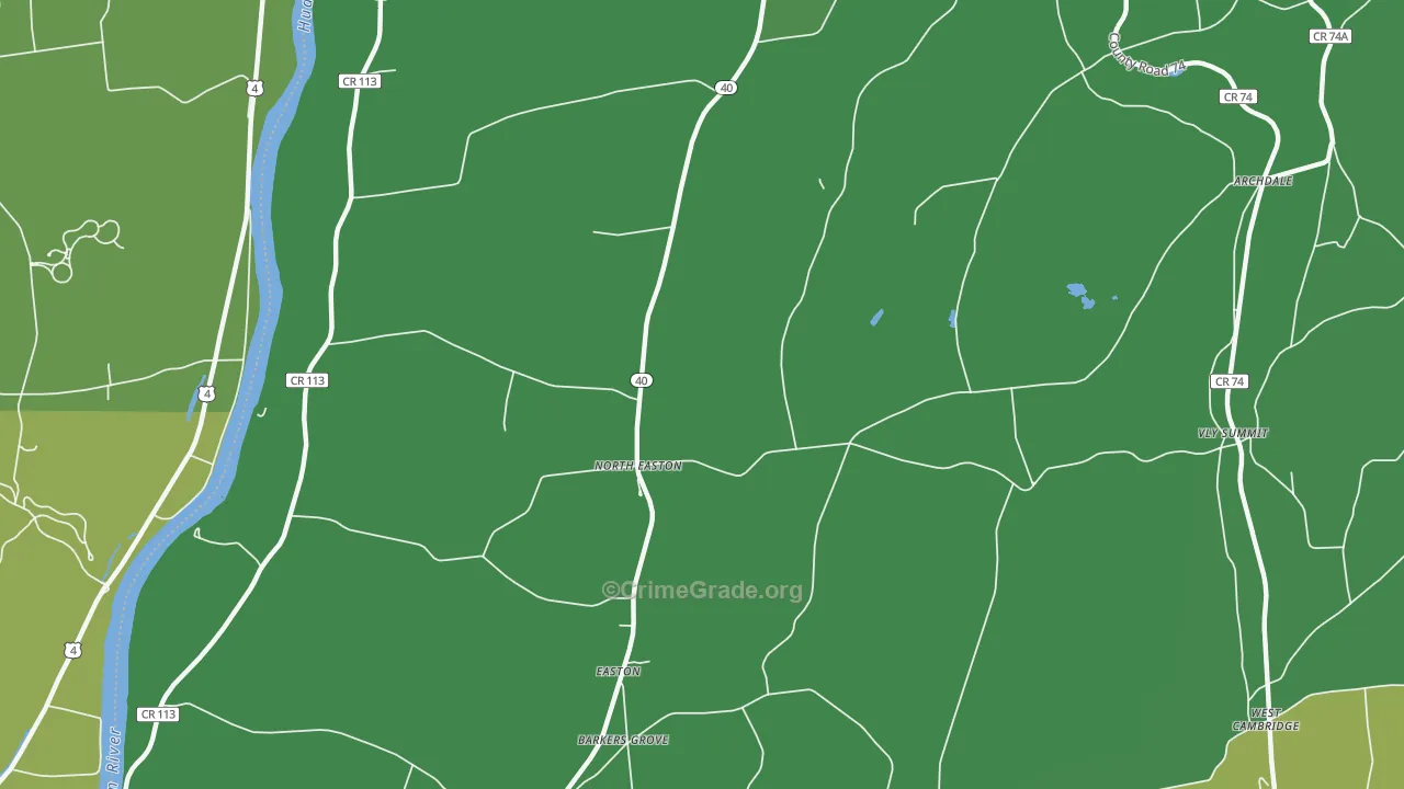 North Easton, NY Map of Vandalism Rates