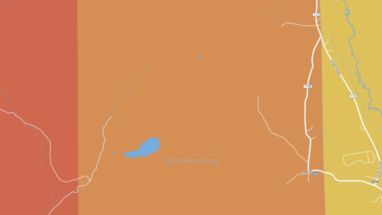 North Fryeburg, NH Map of Vandalism Rates