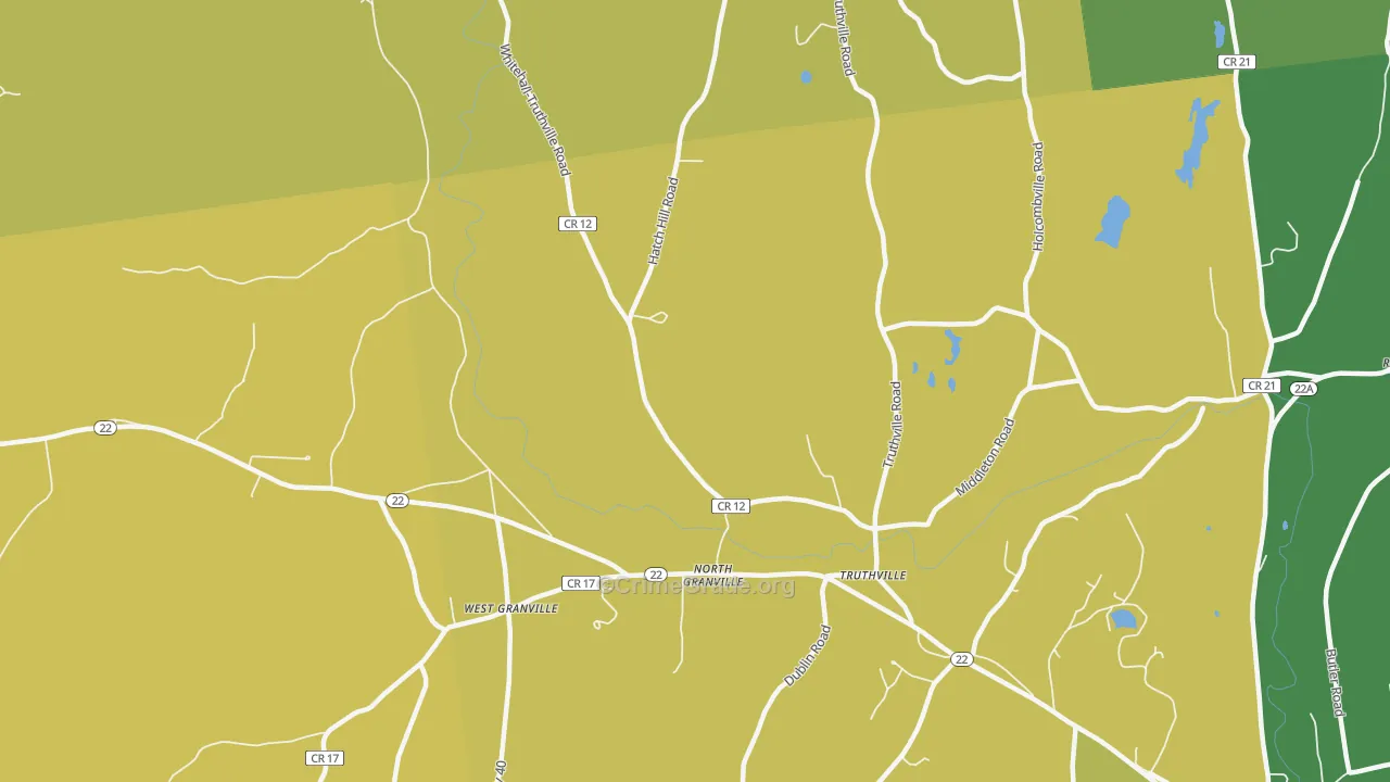 North Granville, NY Map of Vandalism Rates