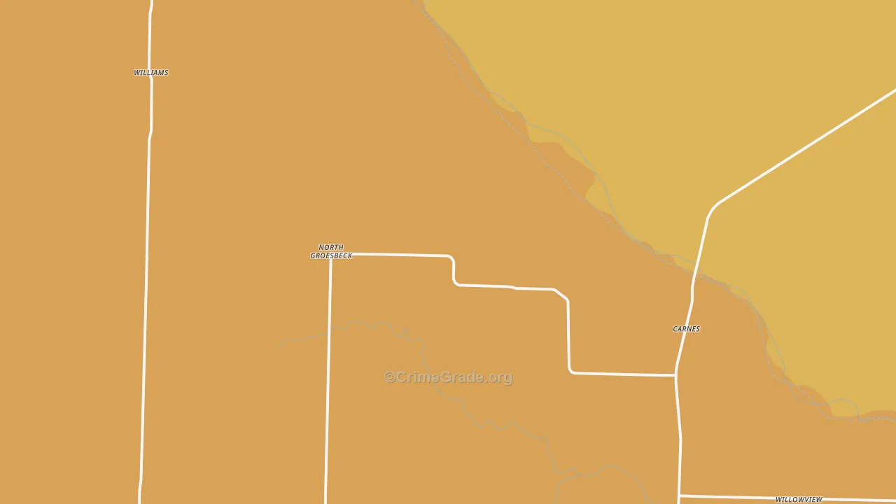 North Groesbeck, TX Map of Vandalism Rates