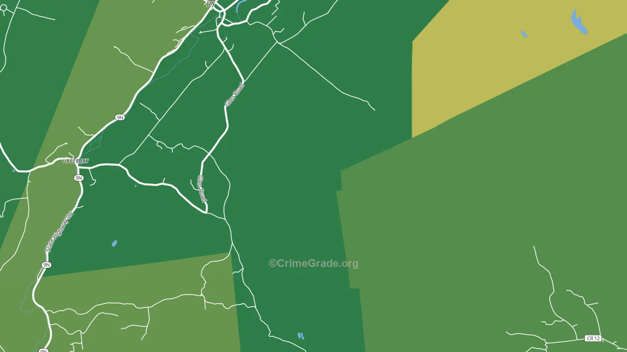 North Jay, NY Map of Vandalism Rates