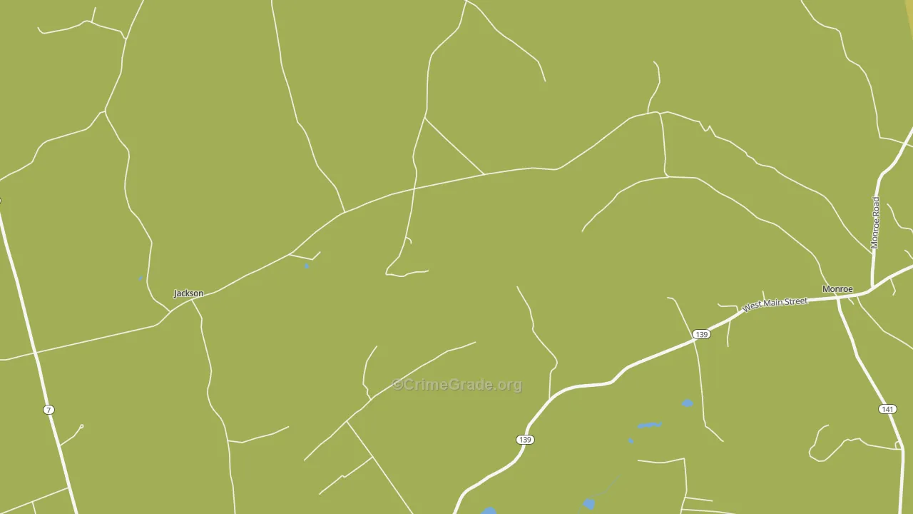 North Monroe, ME Map of Vandalism Rates