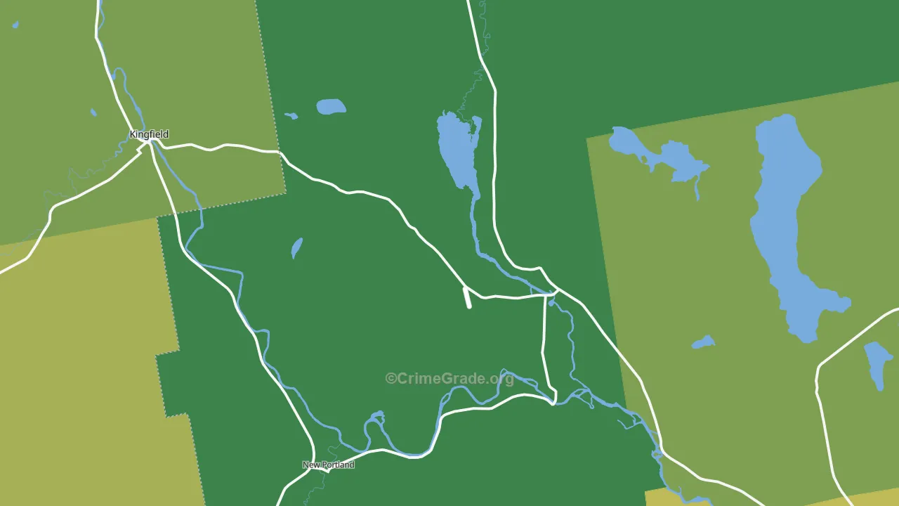 North New Portland, ME Map of Vandalism Rates