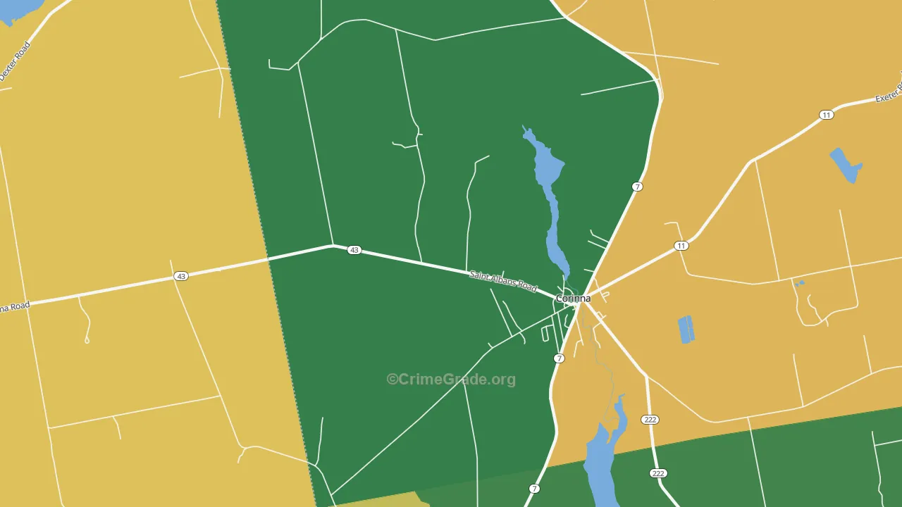 North Newport, ME Map of Vandalism Rates