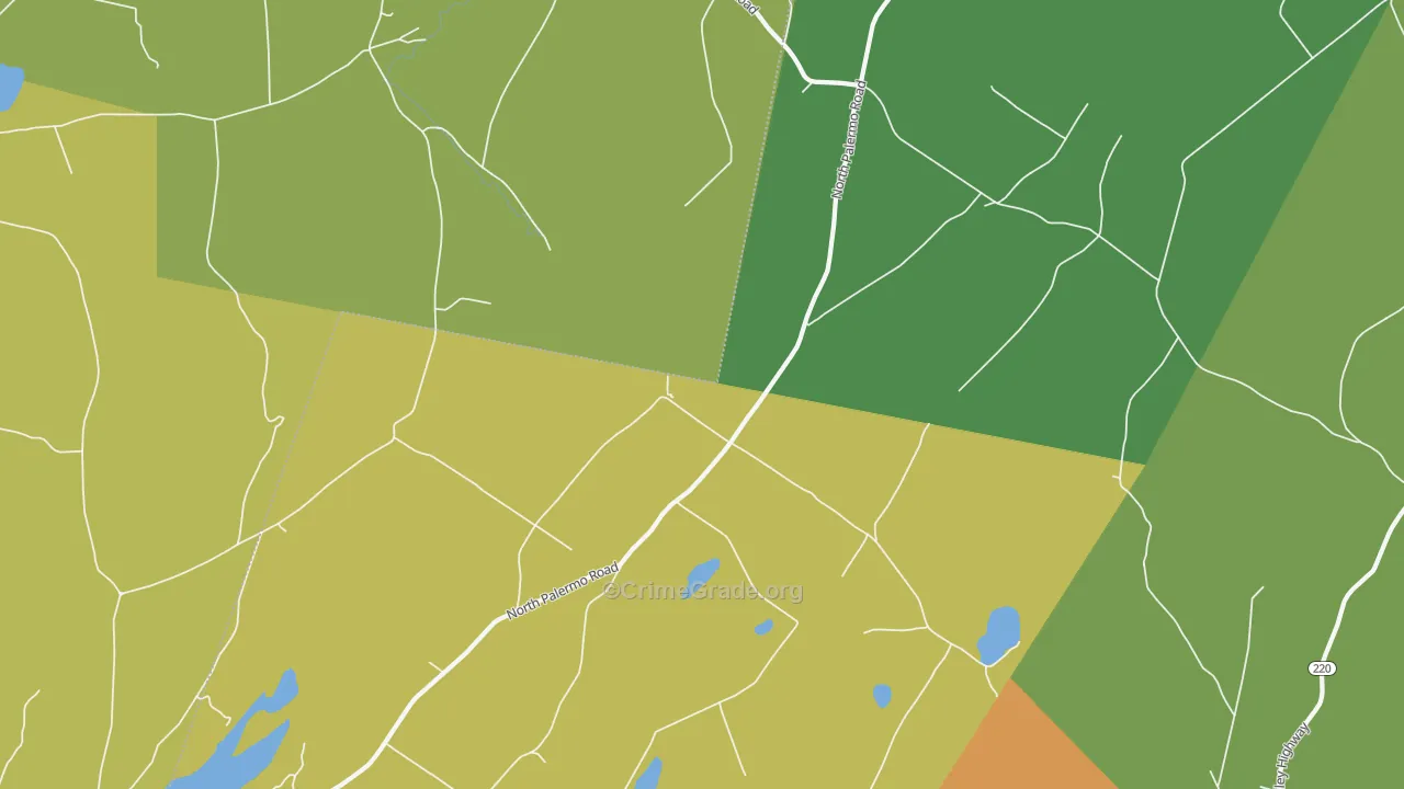 North Palermo, ME Map of Vandalism Rates