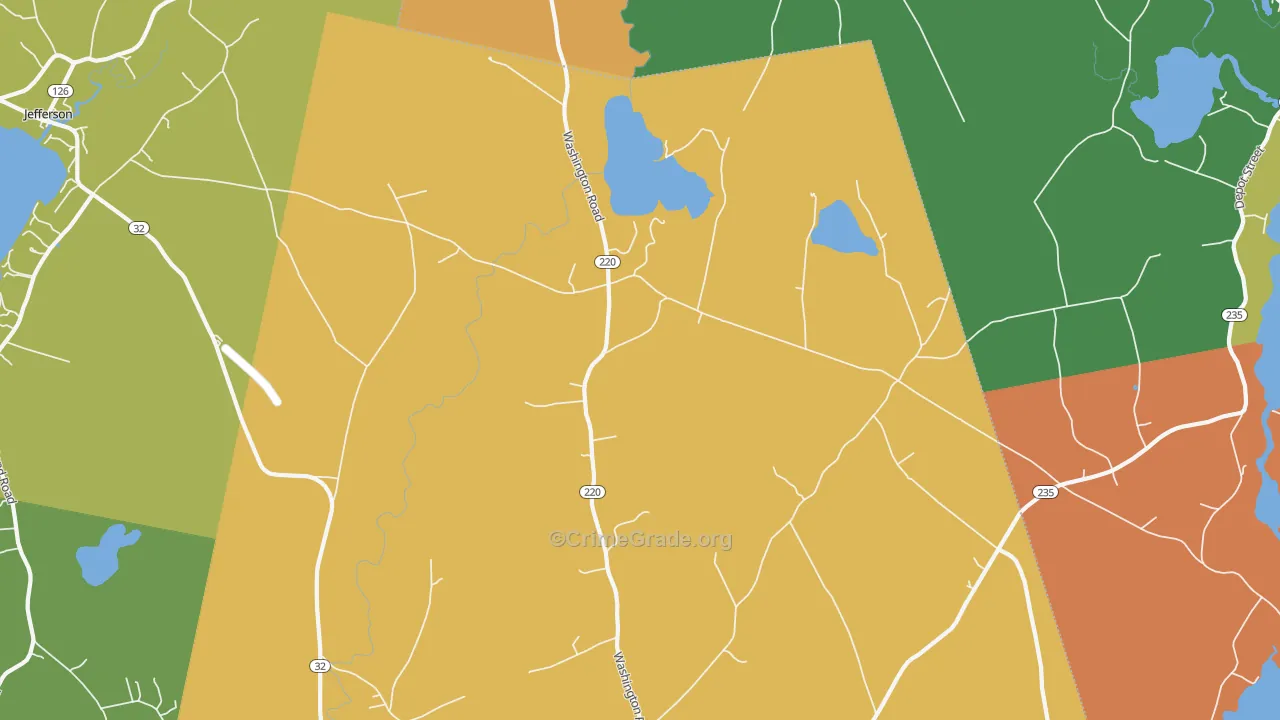 North Waldoboro, ME Map of Vandalism Rates