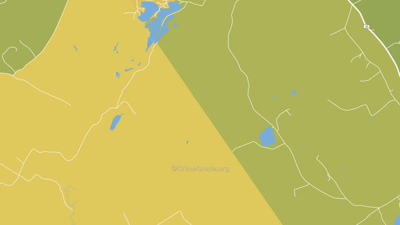 North Waterford, ME Map of Vandalism Rates