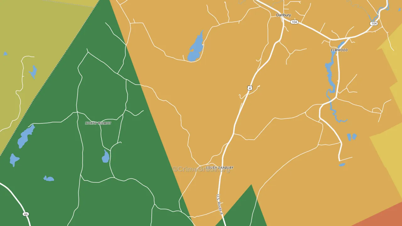 North Wilmot, NH Map of Vandalism Rates