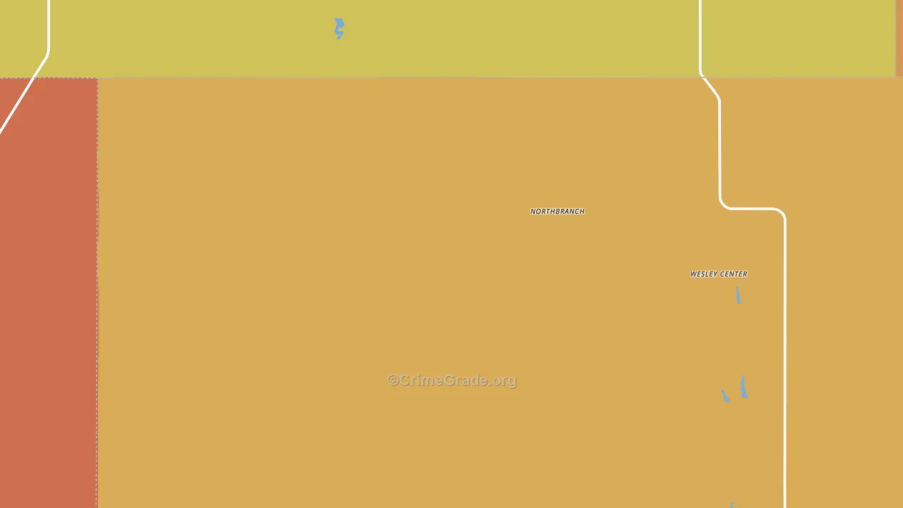 Northbranch, KS Map of Vandalism Rates