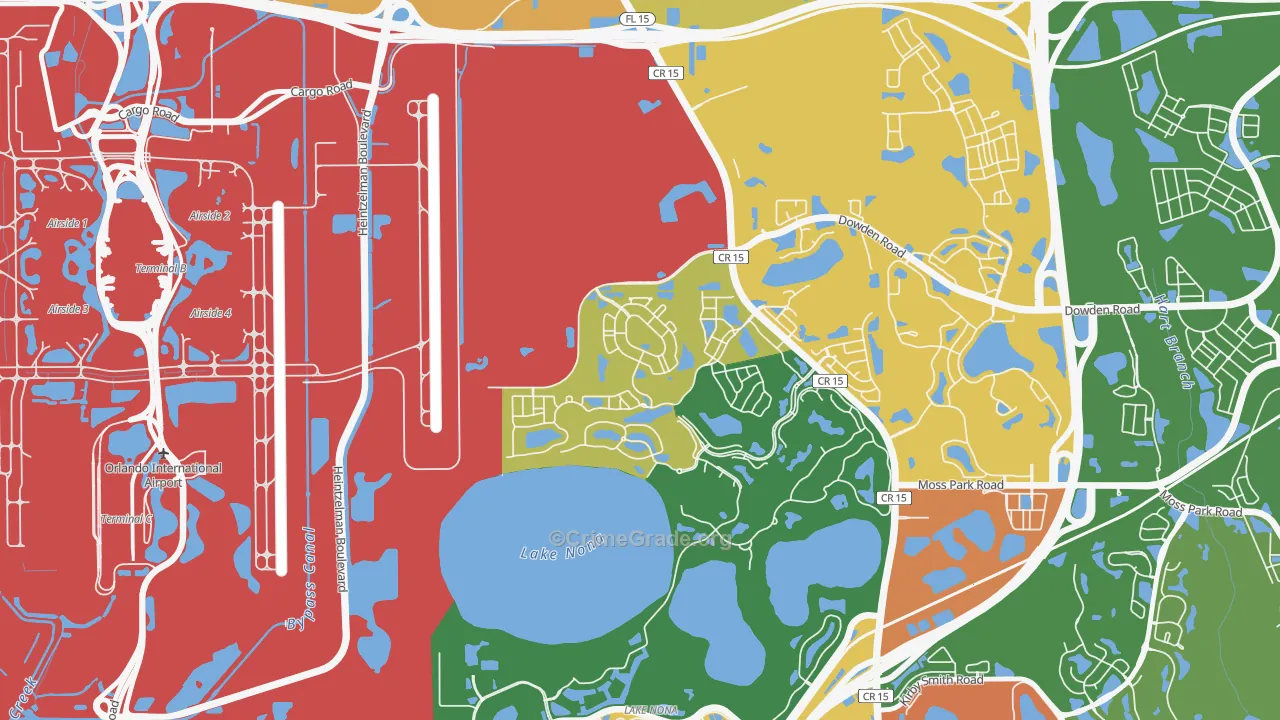 Northlake Park at Lake Nona, Orlando, FL Map of Vandalism Rates