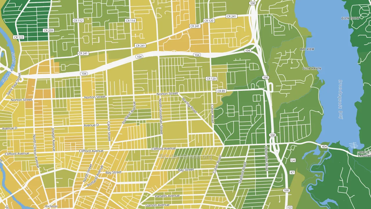 Northland Lyceum, Rochester, NY Map of Vandalism Rates