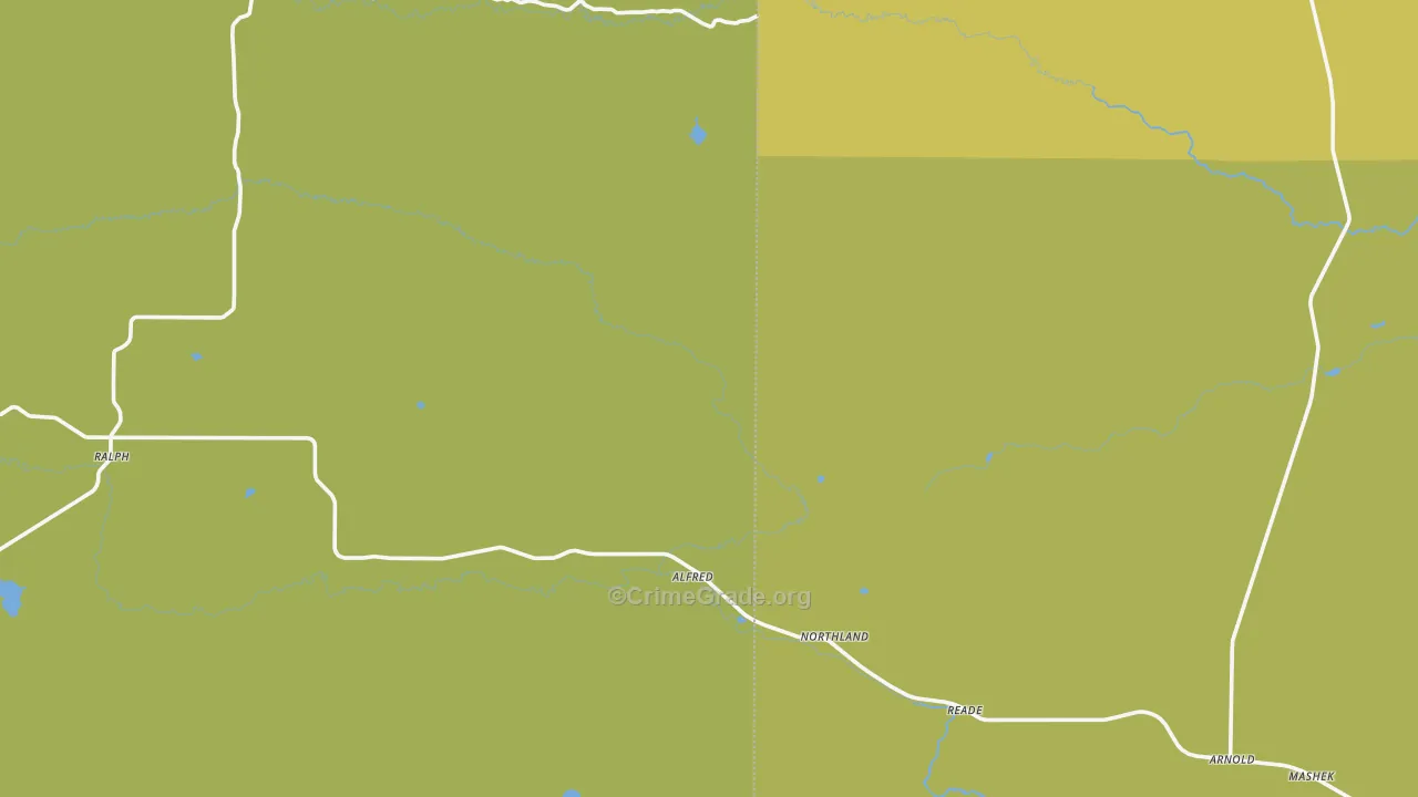 Northland, MI Map of Vandalism Rates