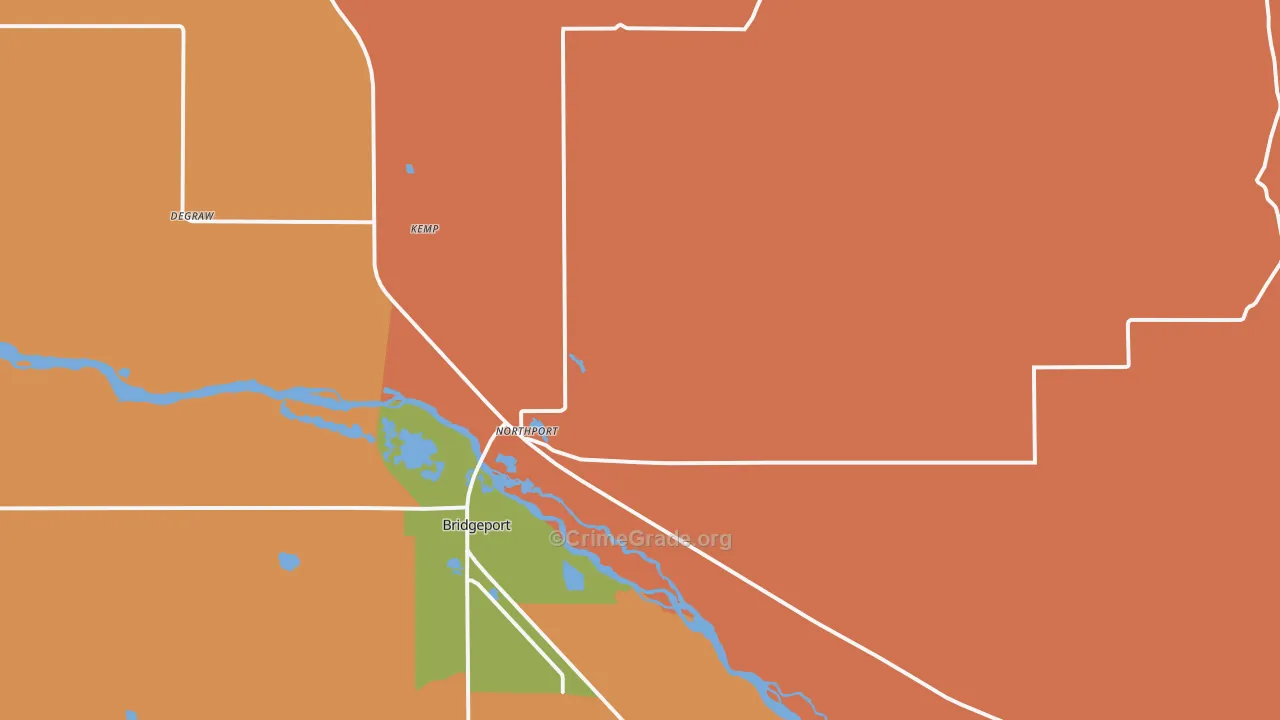 Northport, NE Map of Vandalism Rates
