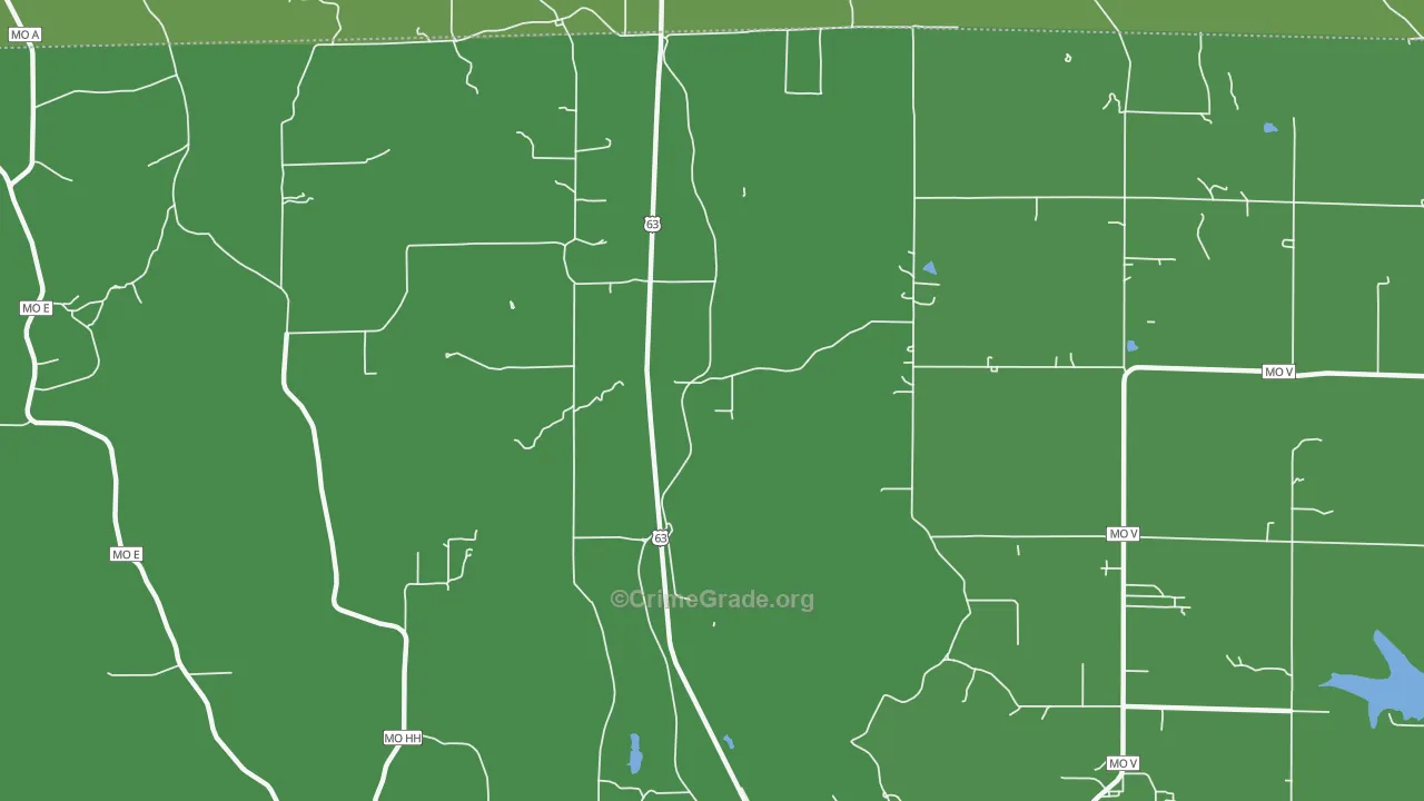Northwye, MO Map of Vandalism Rates