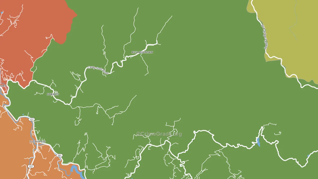 Norton, NC Map of Vandalism Rates