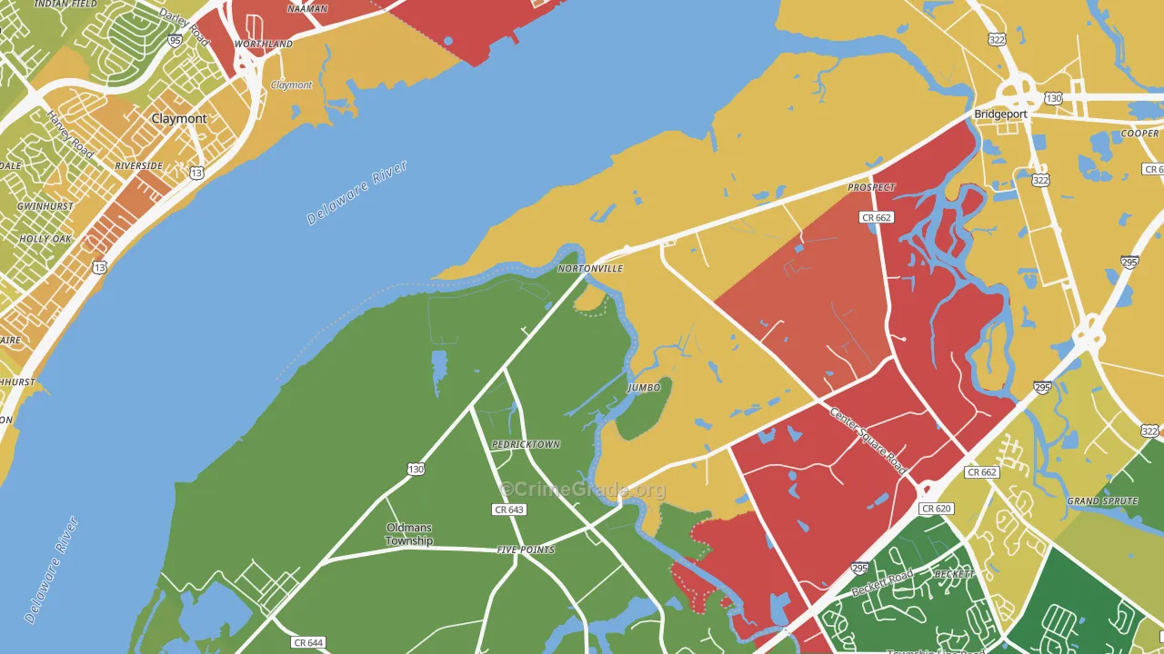 Nortonville, NJ Map of Vandalism Rates