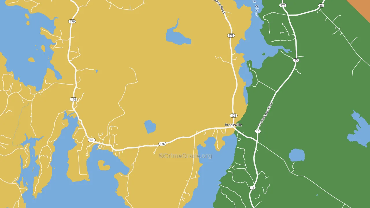 Norumbega, ME Map of Vandalism Rates