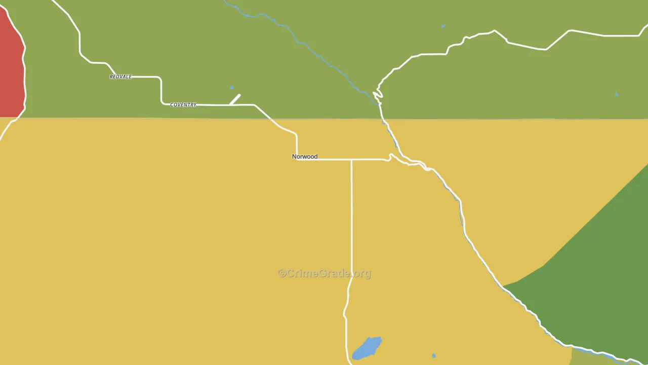 Norwood, CO Map of Vandalism Rates