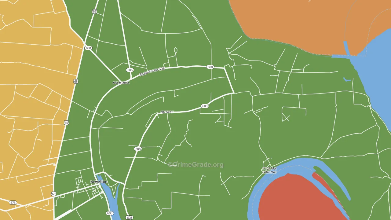 Notnac, LA Map of Vandalism Rates
