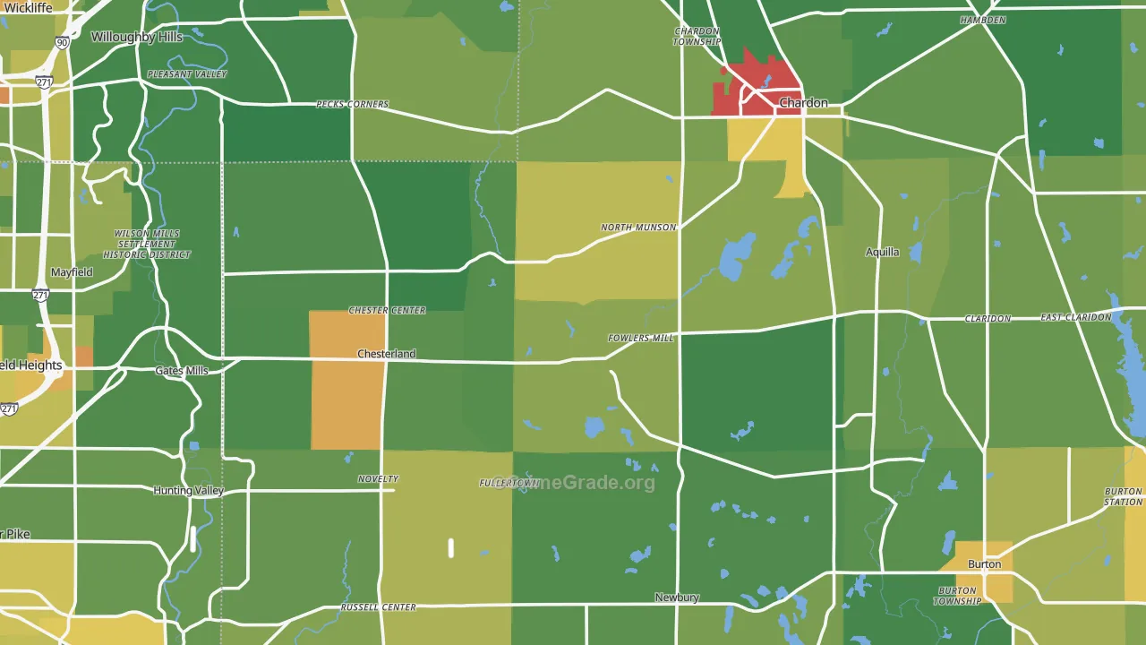 Novelty, OH Map of Vandalism Rates