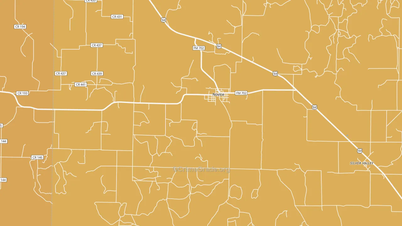 Novice, TX Map of Vandalism Rates
