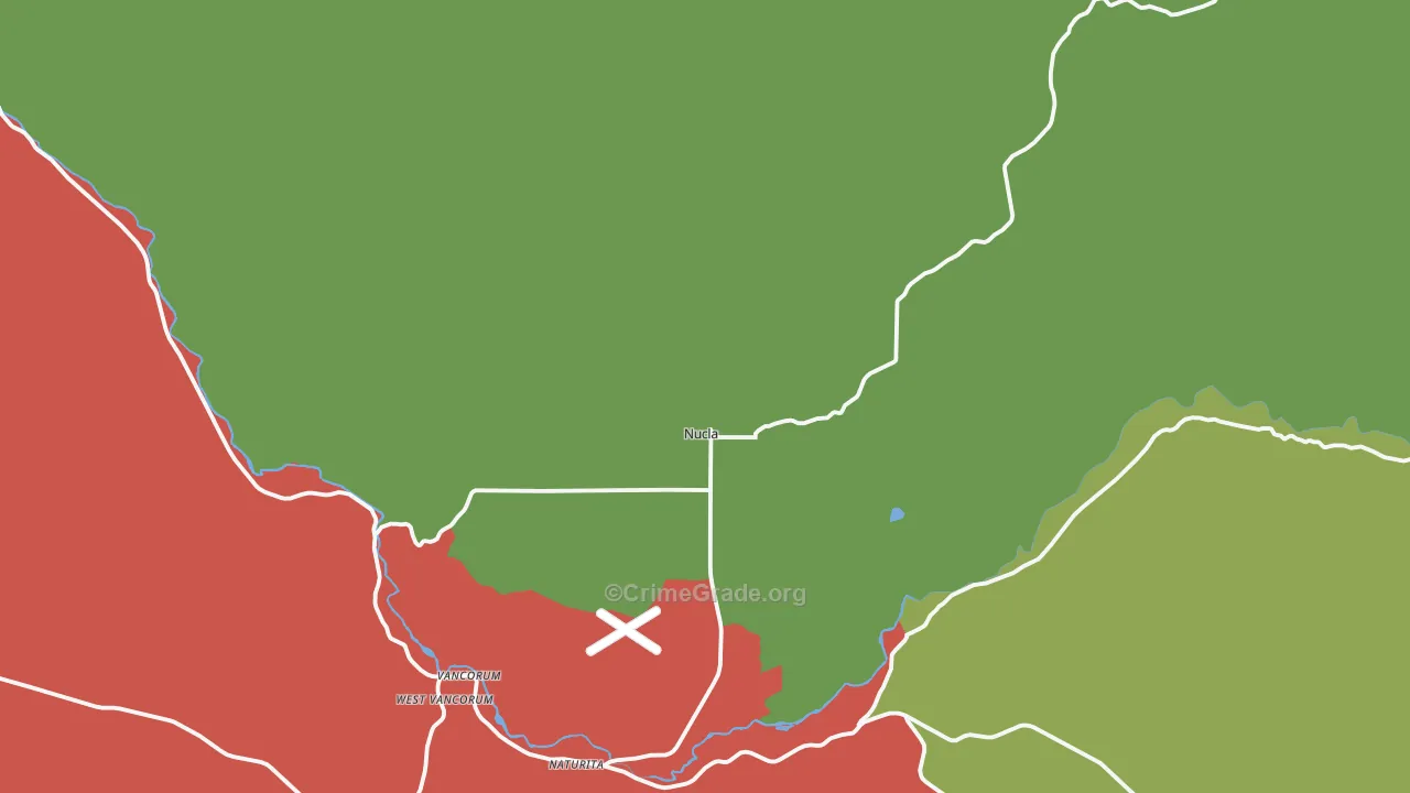 Nucla, CO Map of Vandalism Rates