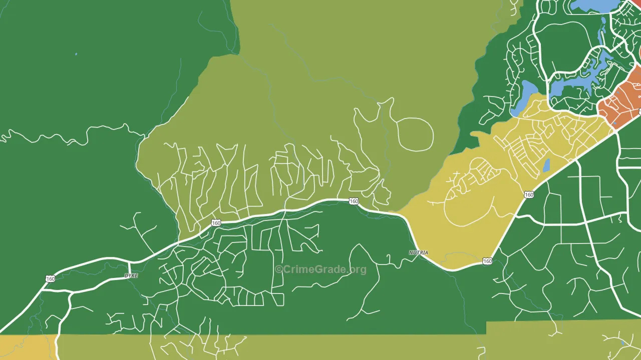 Nutria, CO Map of Vandalism Rates