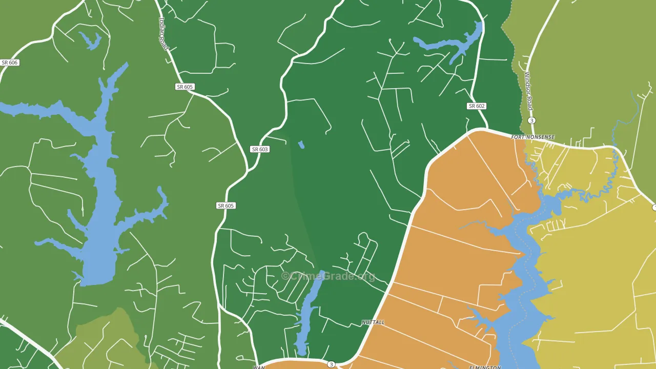 Nuttall, VA Map of Vandalism Rates