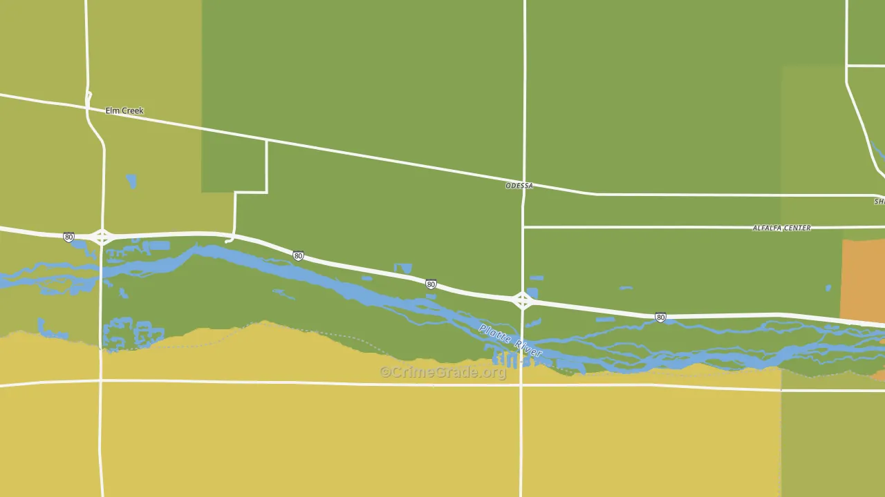 Odessa, NE Map of Vandalism Rates