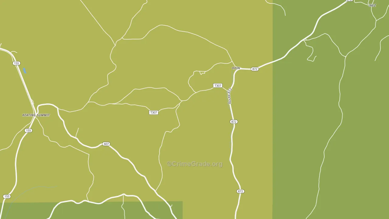 Odin, PA Map of Vandalism Rates