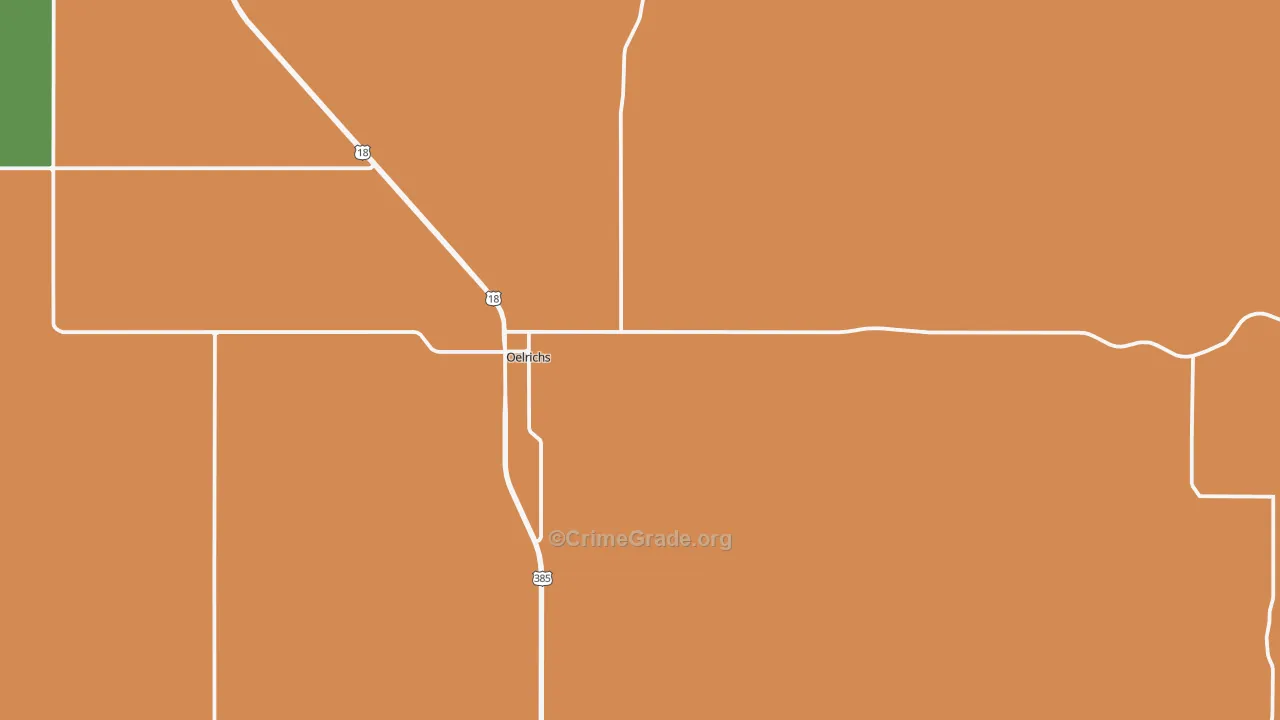 Oelrichs, SD Map of Vandalism Rates