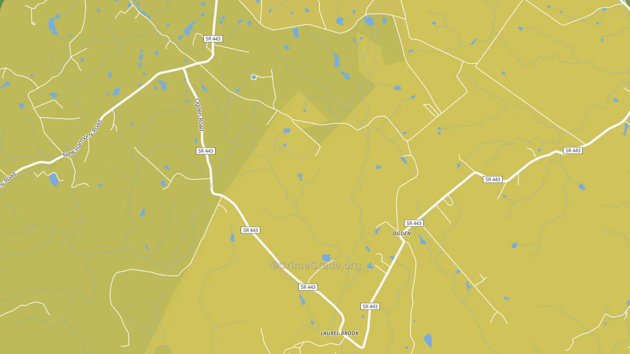 Ogden, TN Map of Vandalism Rates