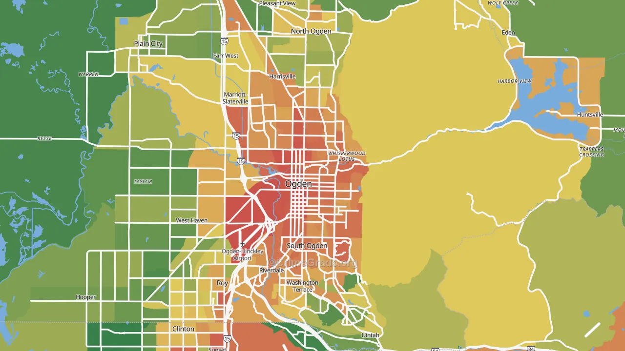 Ogden, UT Map of Vandalism Rates