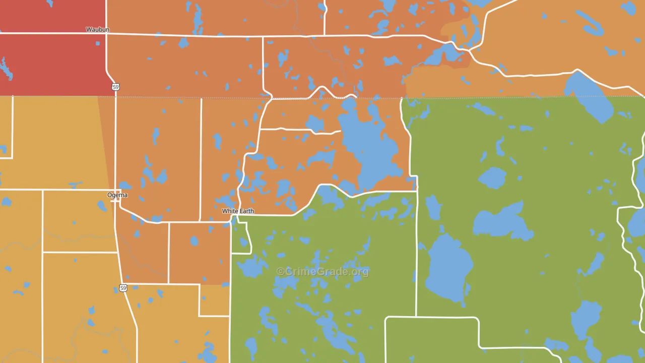 Ogema, MN Map of Vandalism Rates