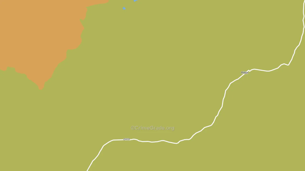 Ohio City, CO Map of Vandalism Rates
