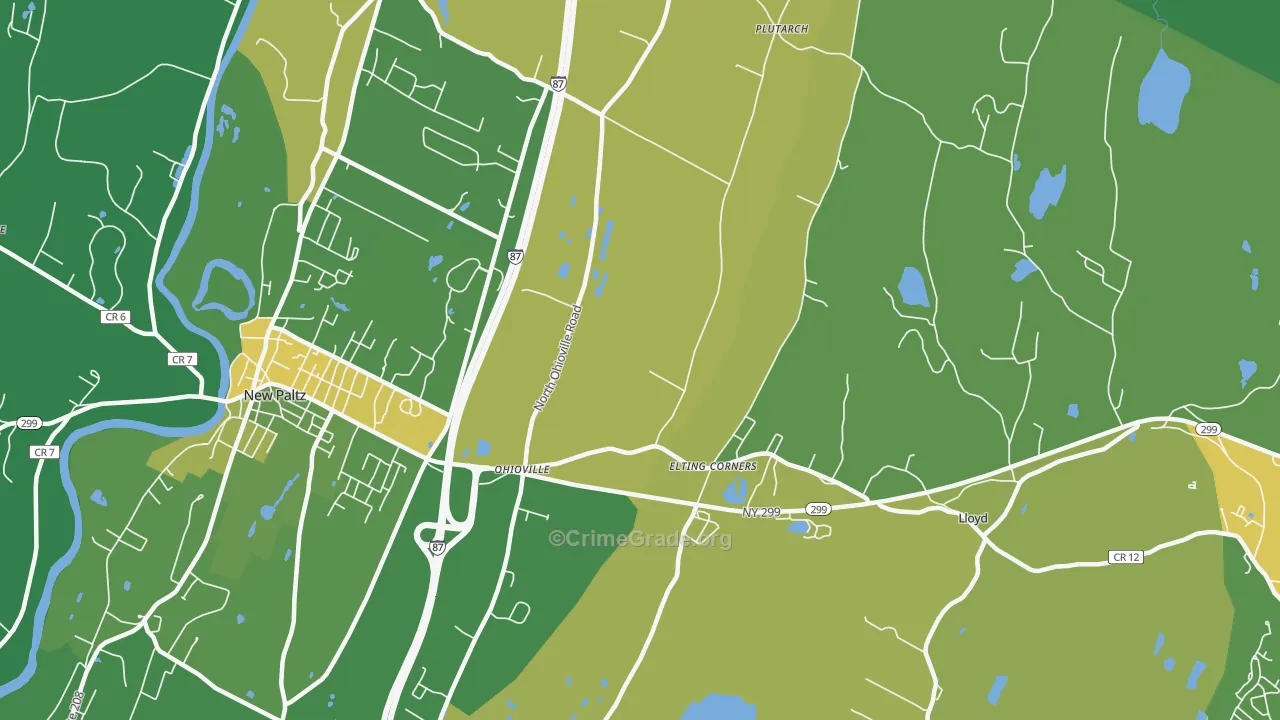 Ohioville, NY Map of Vandalism Rates