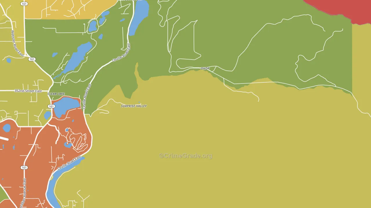 Ohop, WA Map of Vandalism Rates