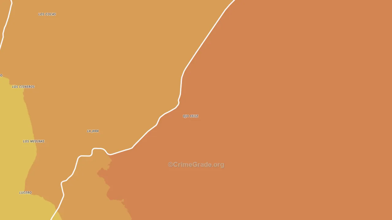 Ojo Feliz, NM Map of Vandalism Rates