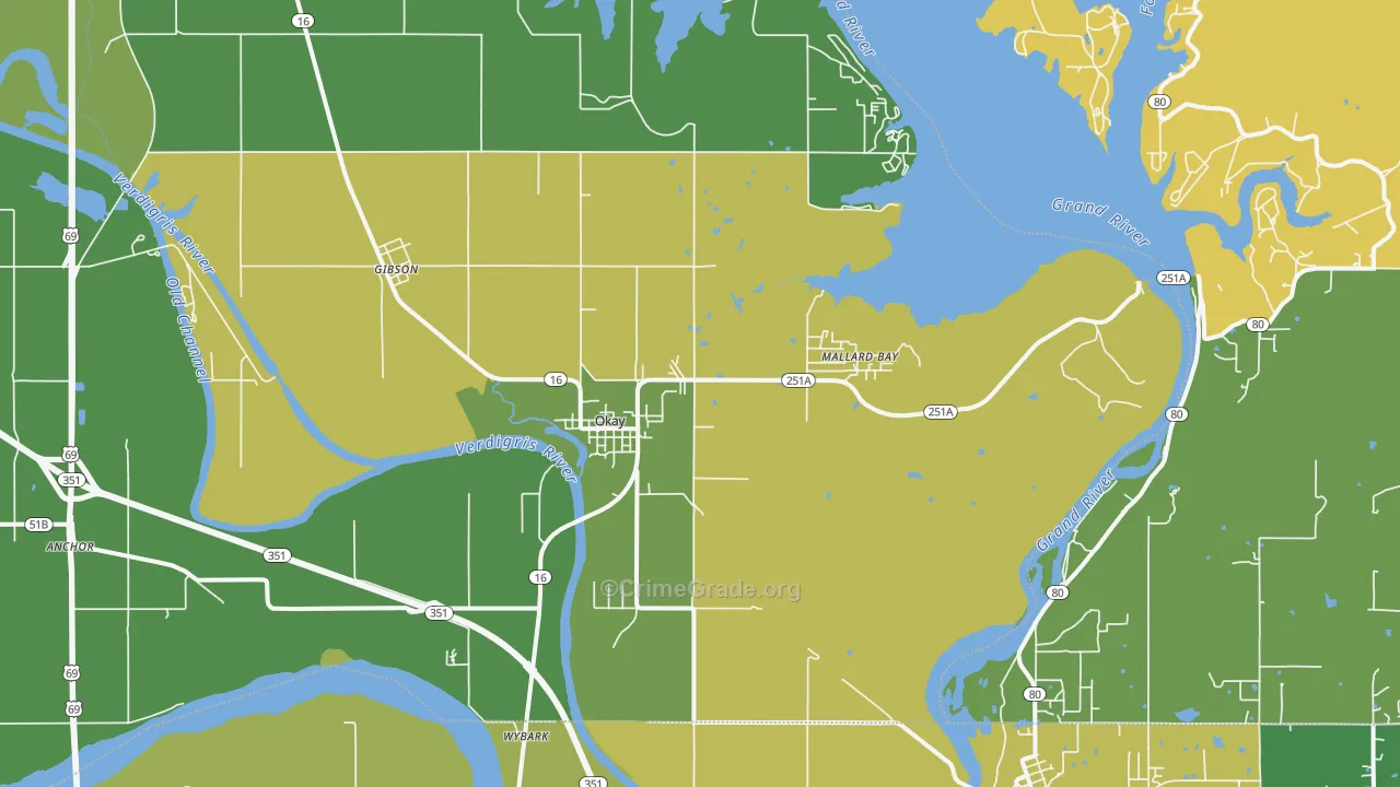 Okay, OK Map of Vandalism Rates