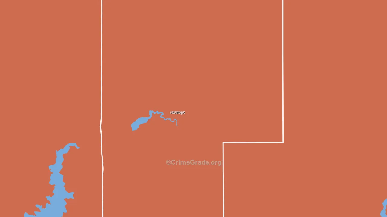 Okobojo, SD Map of Vandalism Rates