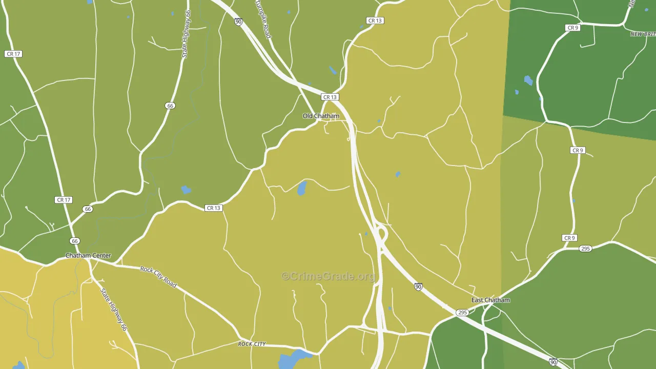 Old Chatham, NY Map of Vandalism Rates