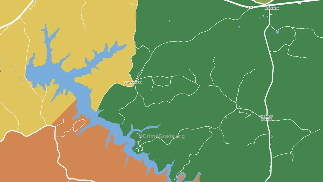 Old Nauvoo, AL Map of Vandalism Rates